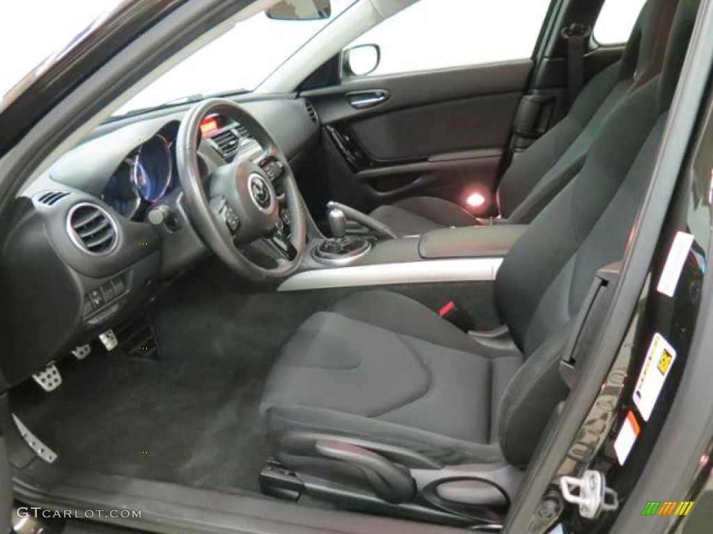 Black Interior 2010 Mazda RX-8 Sport Photo #77012097