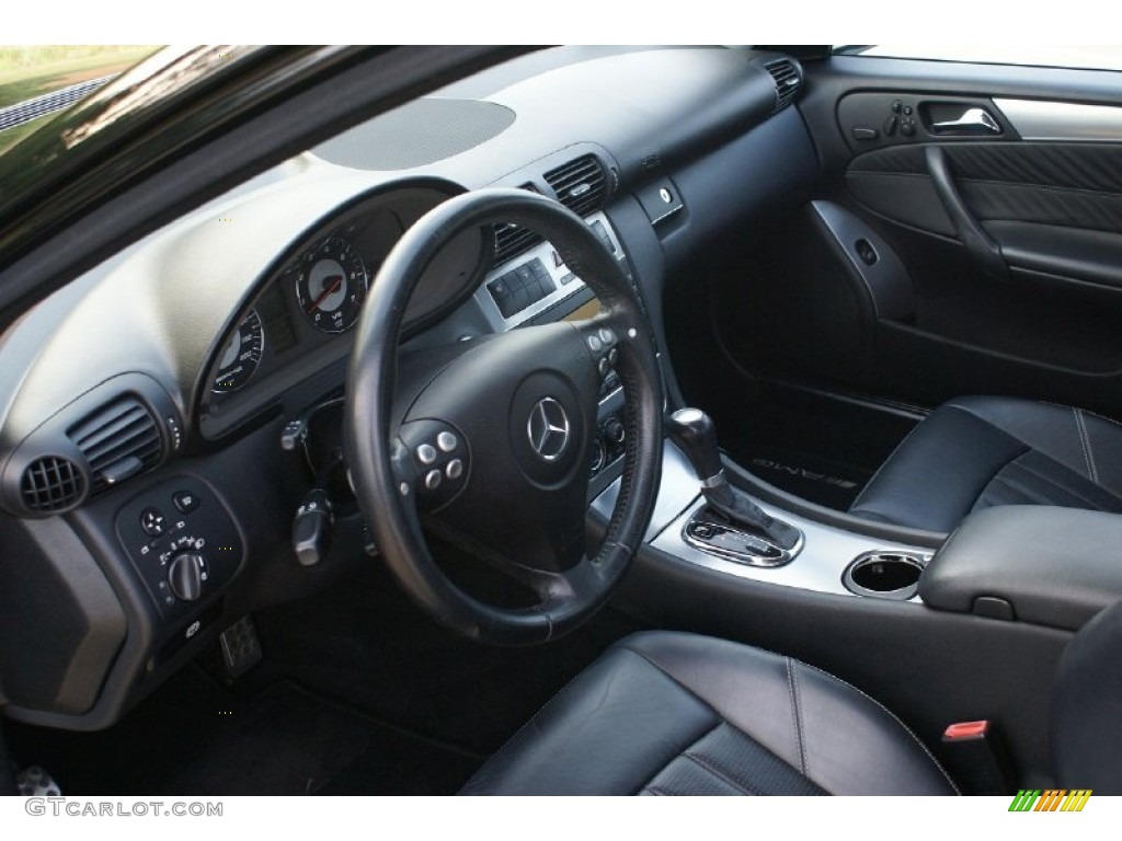 Black Interior 2006 Mercedes-Benz C 55 AMG Photo #77012602