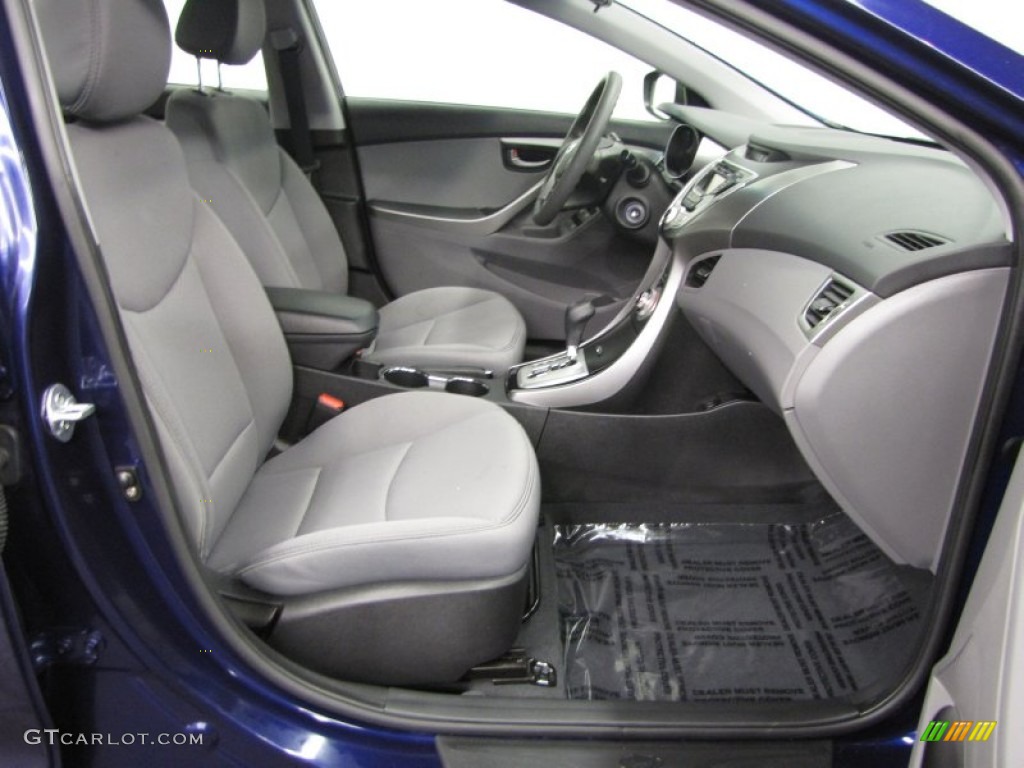 2012 Elantra GLS - Indigo Night Blue / Gray photo #9