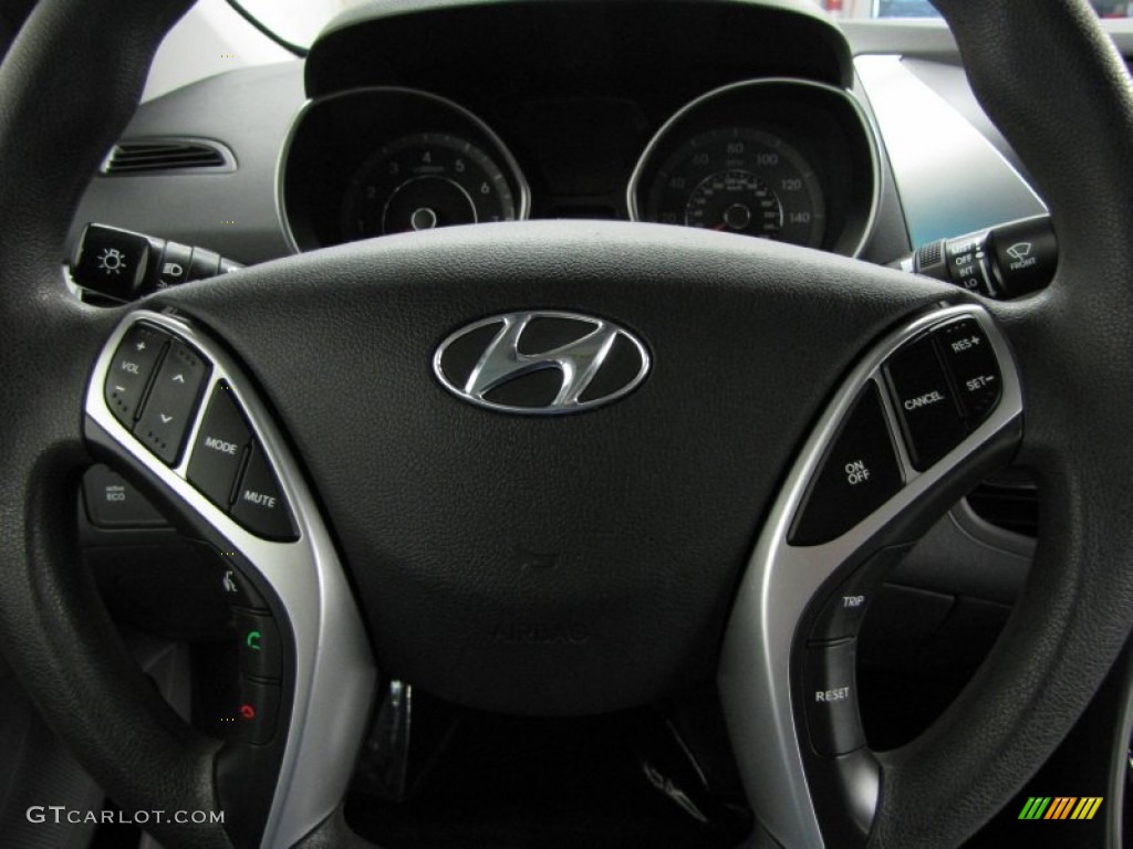 2012 Elantra GLS - Indigo Night Blue / Gray photo #15