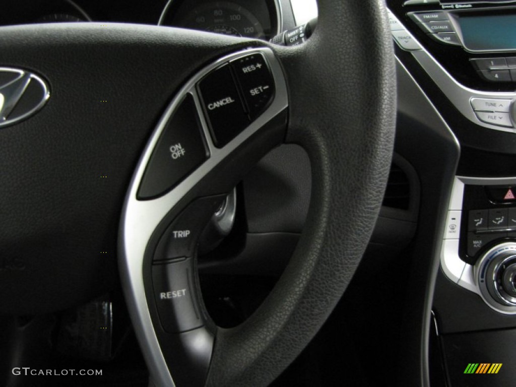 2012 Elantra GLS - Indigo Night Blue / Gray photo #16