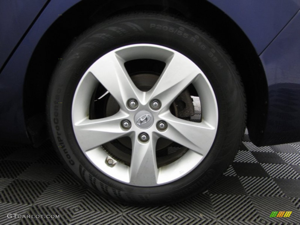 2012 Elantra GLS - Indigo Night Blue / Gray photo #27