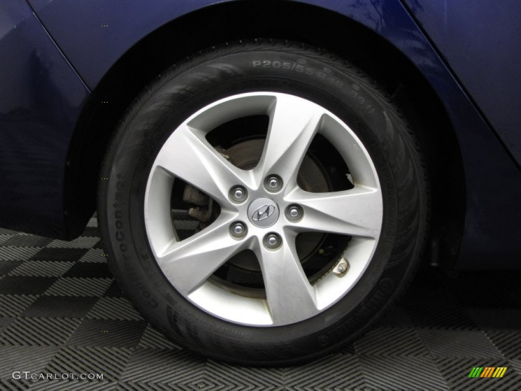 2012 Elantra GLS - Indigo Night Blue / Gray photo #28