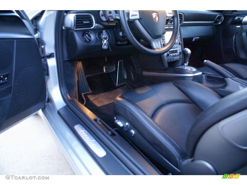 Black Interior 2007 Porsche 911 Turbo Coupe Photo #77013231