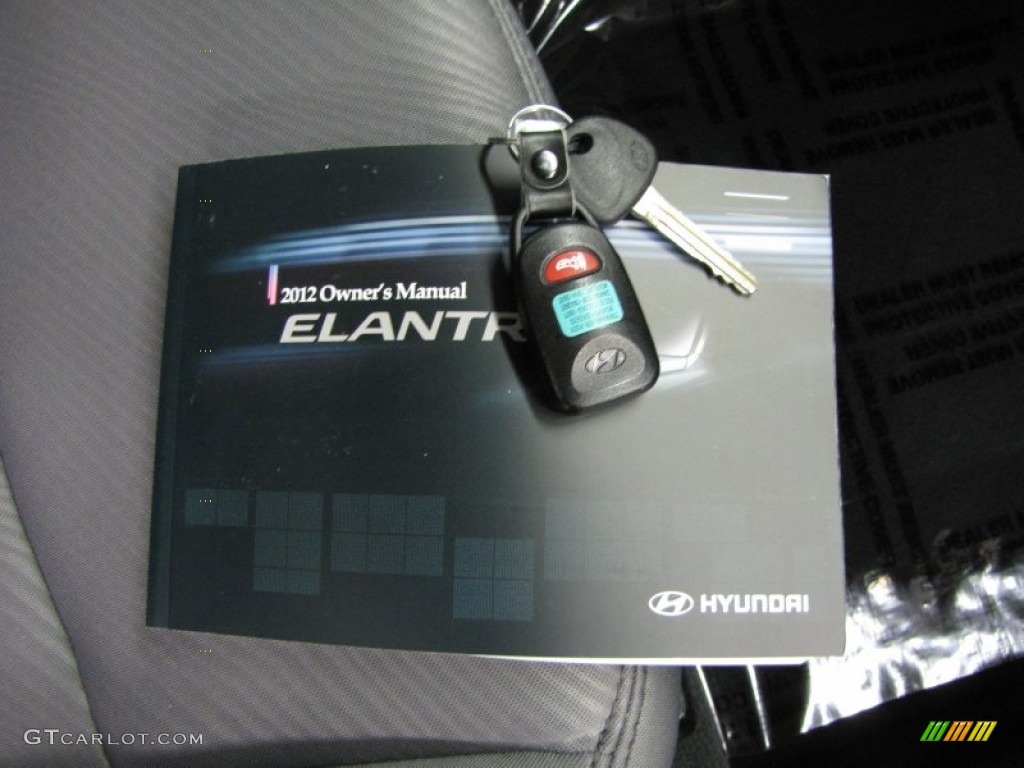 2012 Elantra GLS - Indigo Night Blue / Gray photo #30