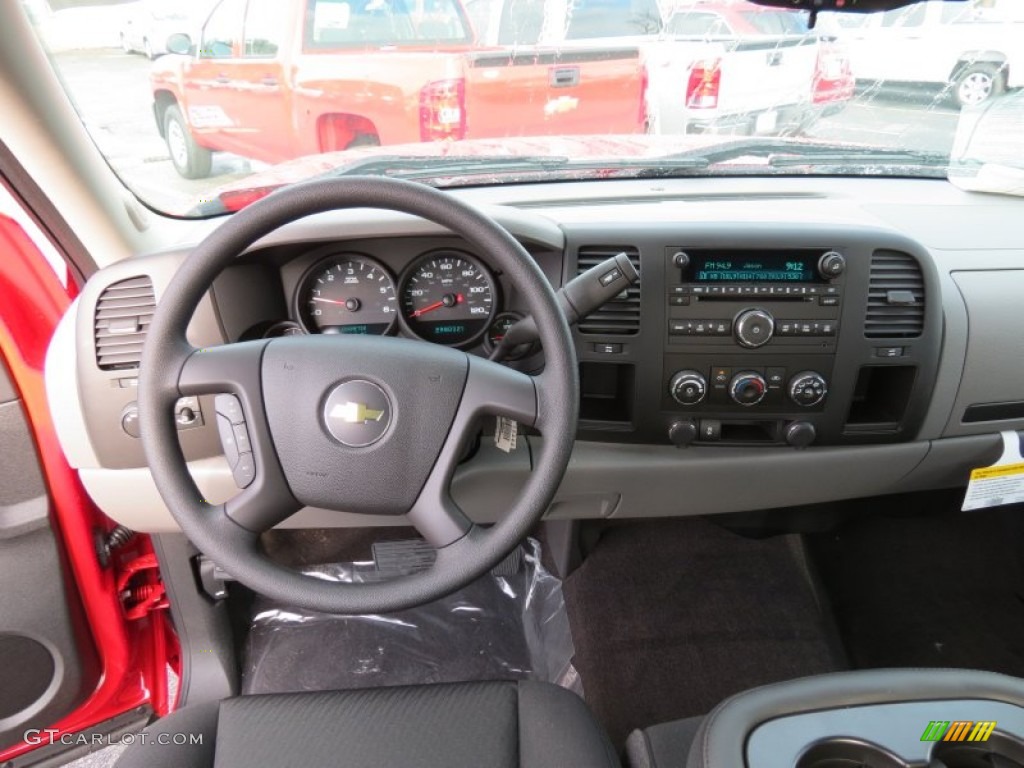 2013 Chevrolet Silverado 1500 LS Extended Cab Dark Titanium Dashboard Photo #77013699