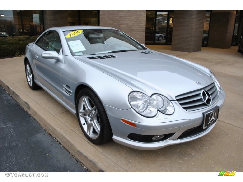 Iridium Silver Metallic 2006 Mercedes-Benz SL 500 Roadster Exterior Photo #77013765