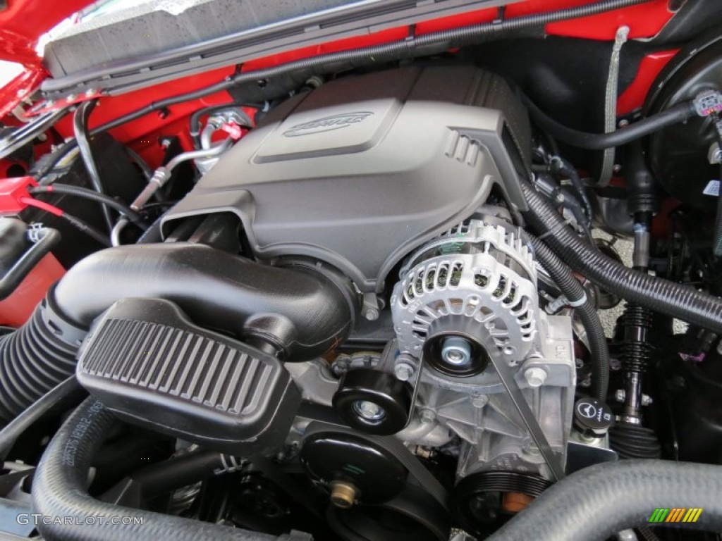 2013 Silverado 1500 LS Extended Cab - Victory Red / Dark Titanium photo #16