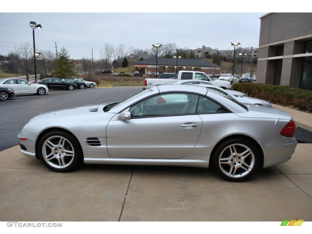 Iridium Silver Metallic 2006 Mercedes-Benz SL 500 Roadster Exterior Photo #77013789