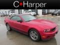2012 Red Candy Metallic Ford Mustang V6 Premium Convertible  photo #1