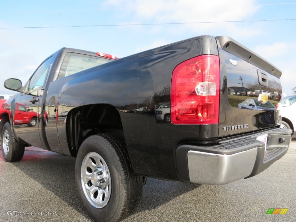 2013 Silverado 1500 LS Regular Cab - Black / Dark Titanium photo #5