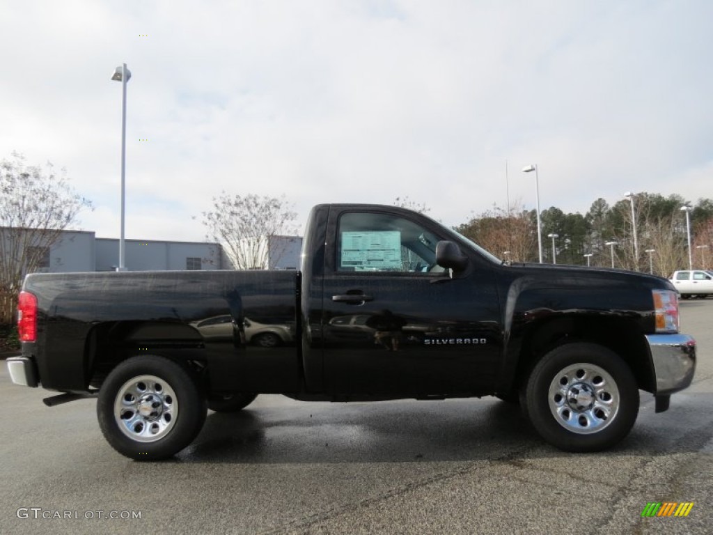 2013 Silverado 1500 LS Regular Cab - Black / Dark Titanium photo #8