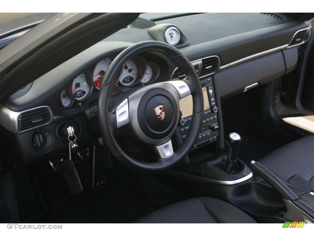 2009 Porsche 911 Carrera S Cabriolet Black Dashboard Photo #77014665