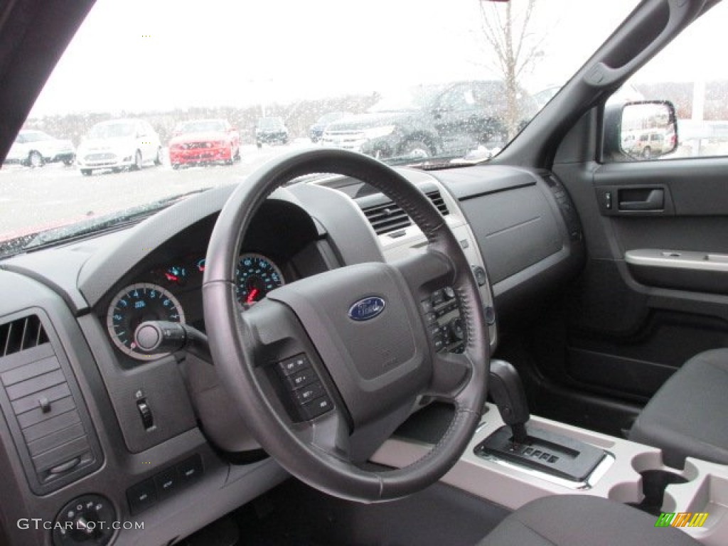 2011 Ford Escape XLT 4WD Charcoal Black Dashboard Photo #77015276