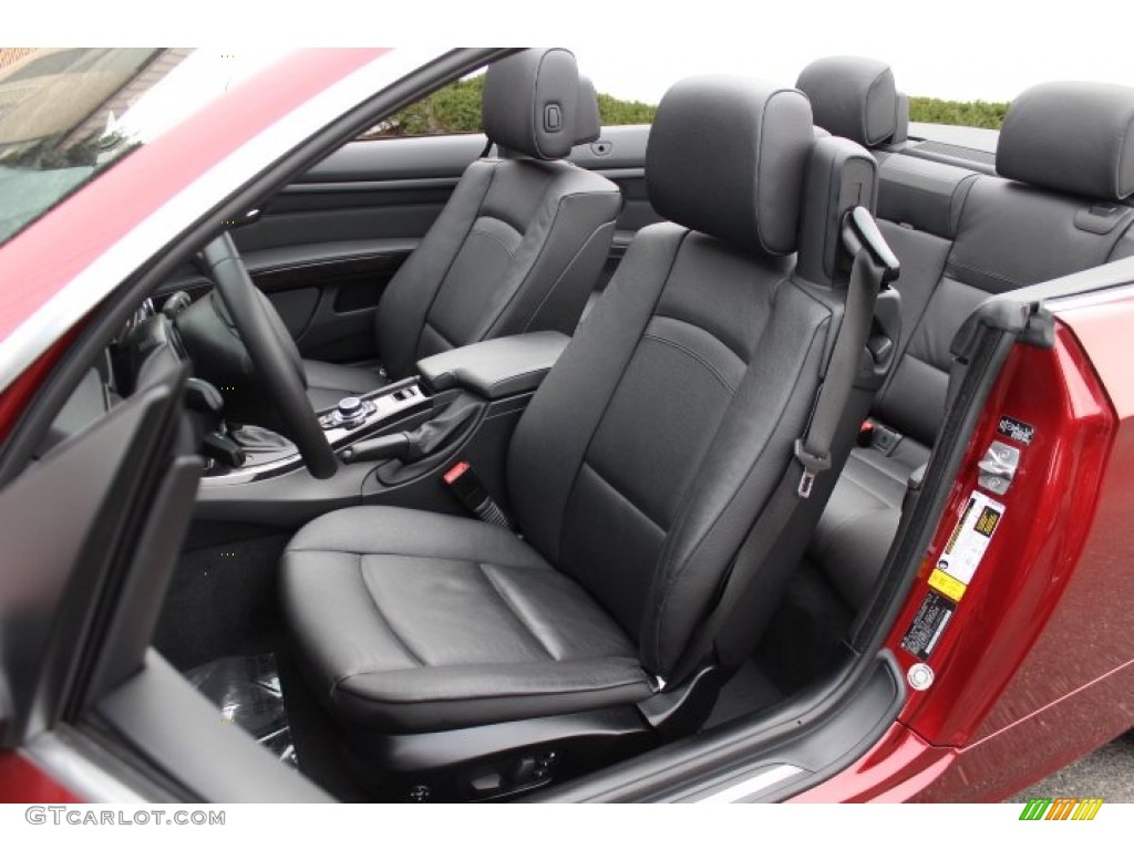 Black Interior 2012 BMW 3 Series 328i Convertible Photo #77015856
