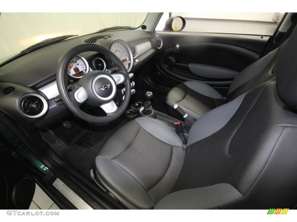 Grey/Black Interior 2008 Mini Cooper Hardtop Photo #77016276