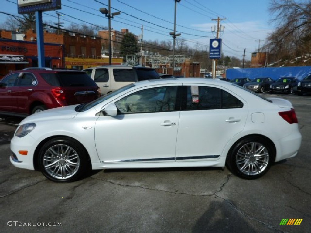 White Water Pearl 2012 Suzuki Kizashi Sport SLS AWD Exterior Photo #77016651