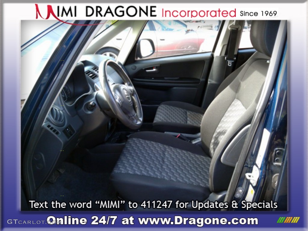 2008 SX4 Crossover AWD - Deep Sea Blue Metallic / Black photo #10