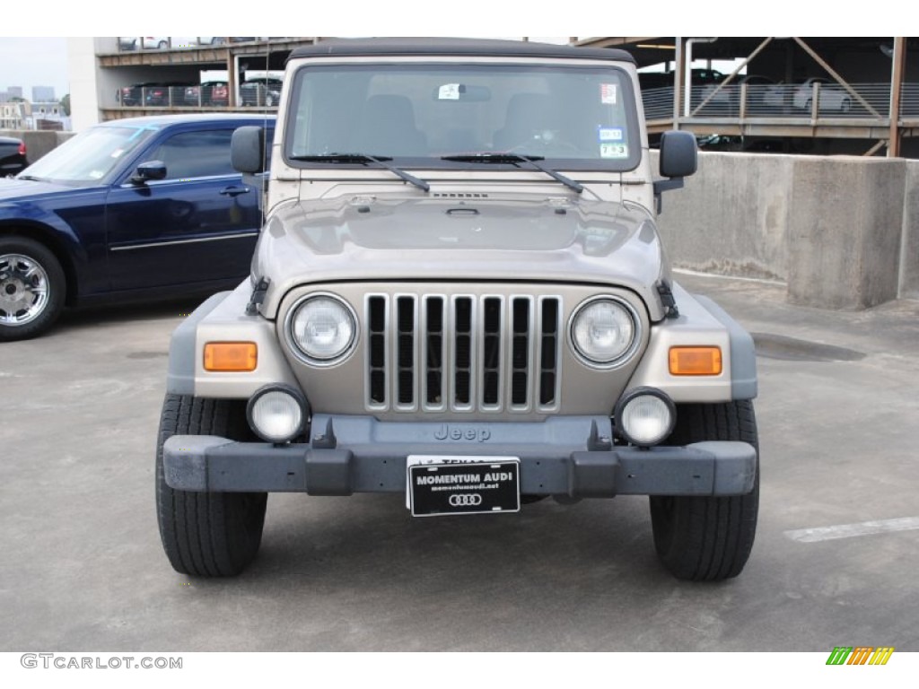 2004 Wrangler Unlimited 4x4 - Light Khaki Metallic / Dark Slate Gray photo #2