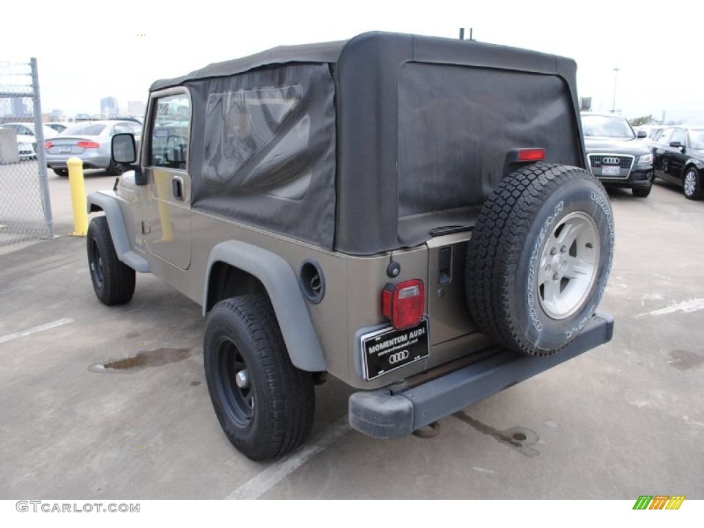 2004 Wrangler Unlimited 4x4 - Light Khaki Metallic / Dark Slate Gray photo #7
