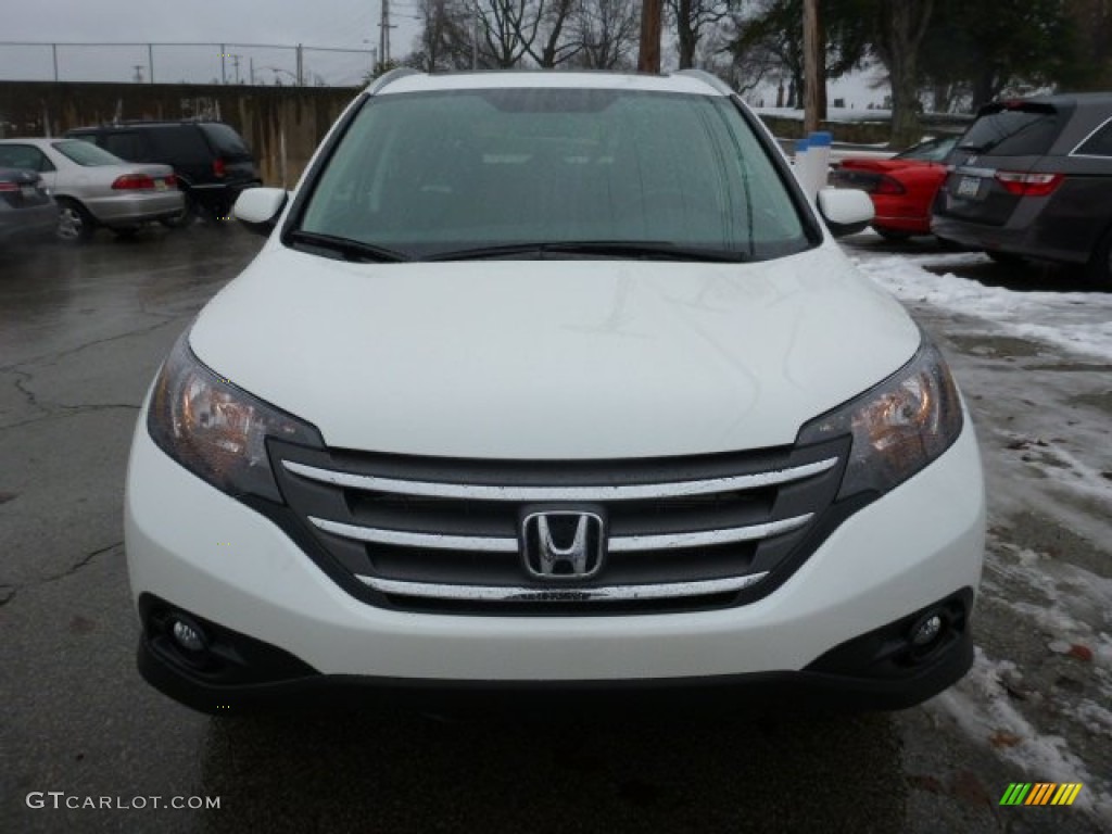 2013 CR-V EX-L AWD - White Diamond Pearl / Black photo #7