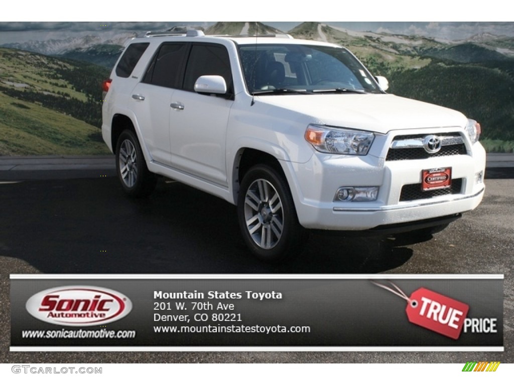 2011 4Runner Limited 4x4 - Blizzard White Pearl / Black Leather photo #1