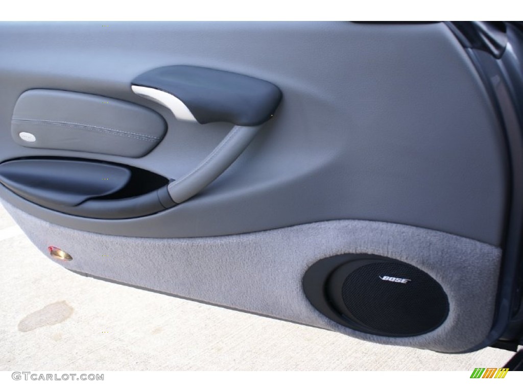 2004 Porsche Boxster Standard Boxster Model Graphite Grey Door Panel Photo #77019570