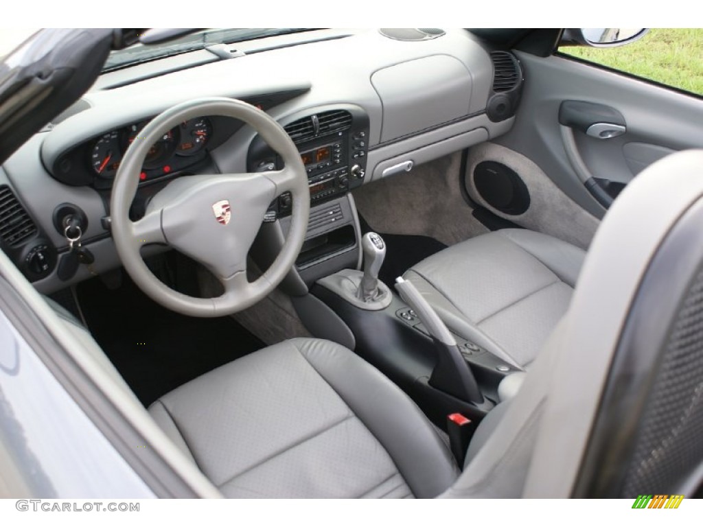 Graphite Grey Interior 2004 Porsche Boxster Standard Boxster Model Photo #77019657