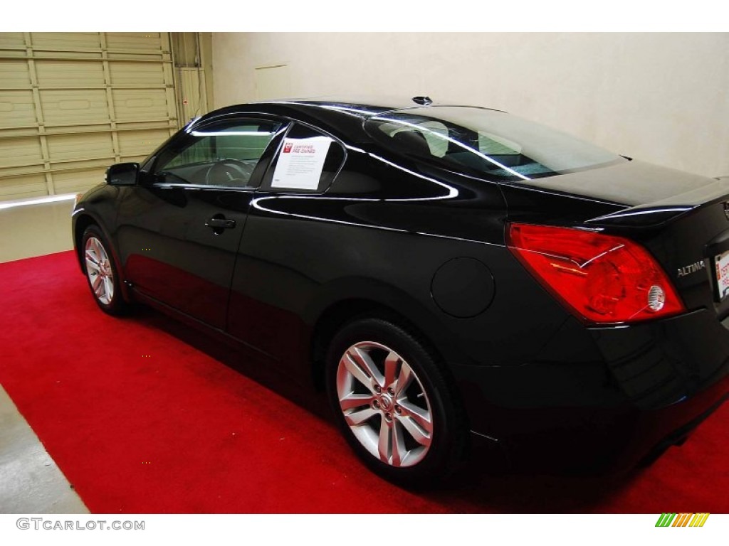 2012 Altima 2.5 S Coupe - Super Black / Charcoal photo #5