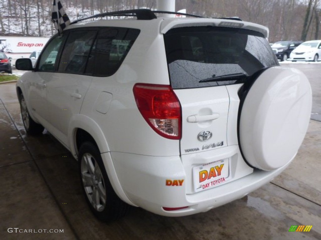 2006 RAV4 Sport 4WD - Super White / Dark Charcoal photo #4