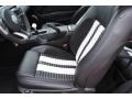 2011 Ford Mustang Charcoal Black/White Interior Front Seat Photo