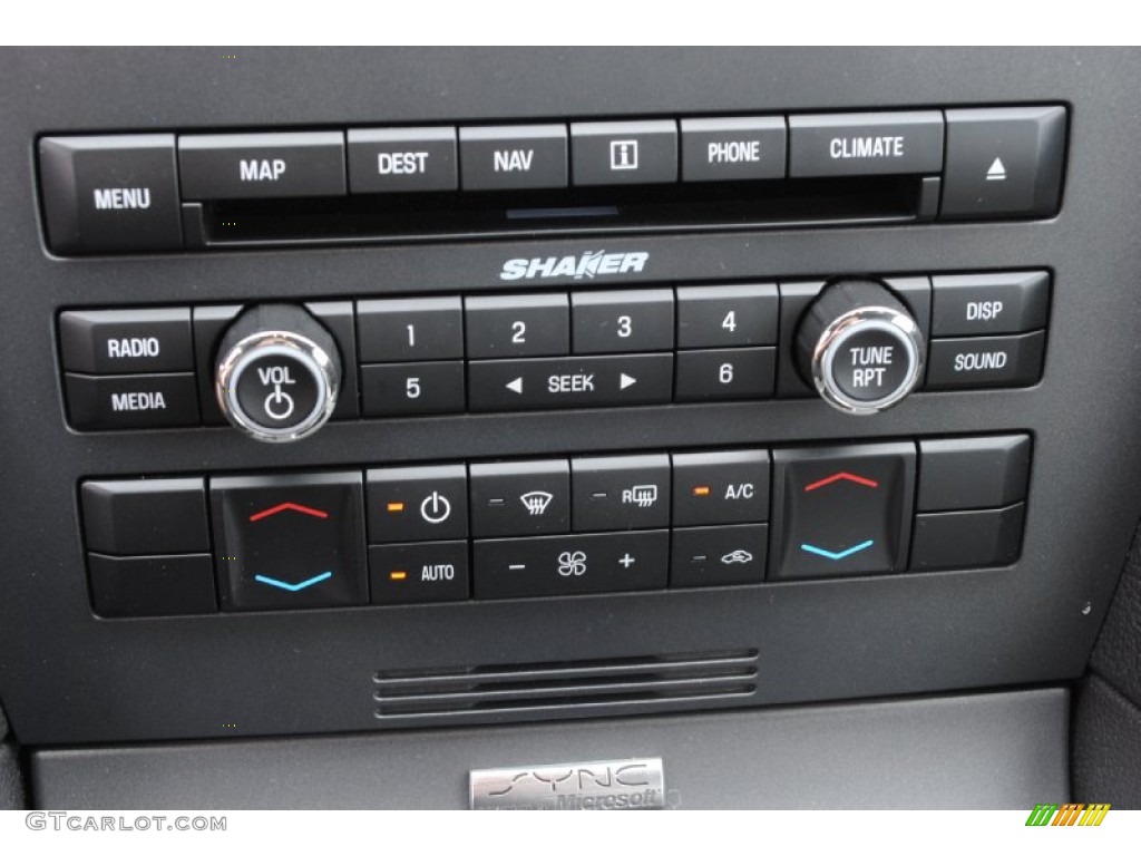 2011 Ford Mustang Shelby GT500 SVT Performance Package Coupe Controls Photo #77021022