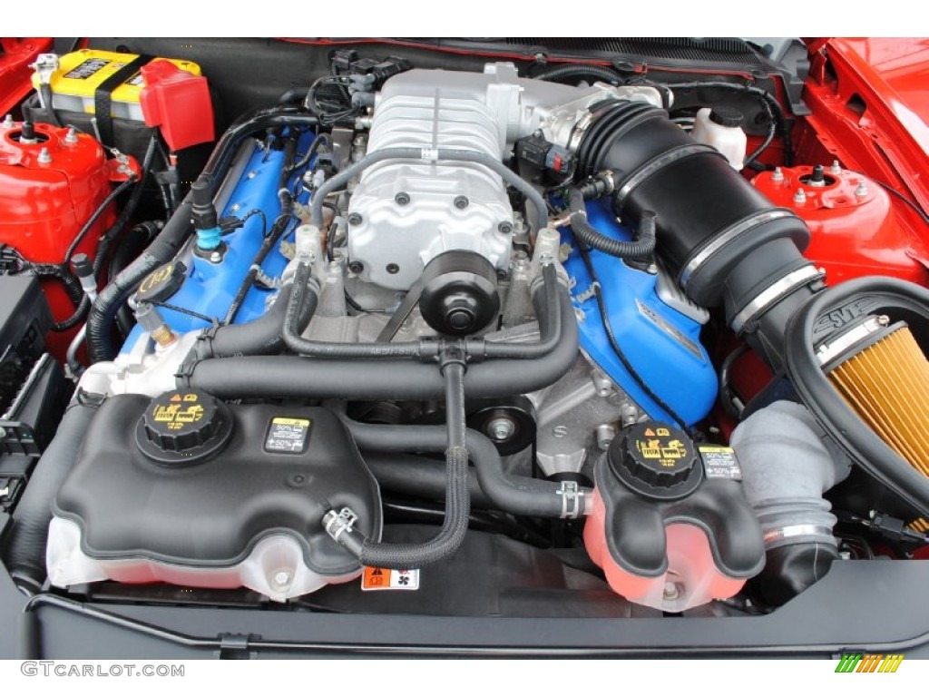 2011 Ford Mustang Shelby GT500 SVT Performance Package Coupe 5.4 Liter SVT Supercharged DOHC 32-Valve V8 Engine Photo #77021238