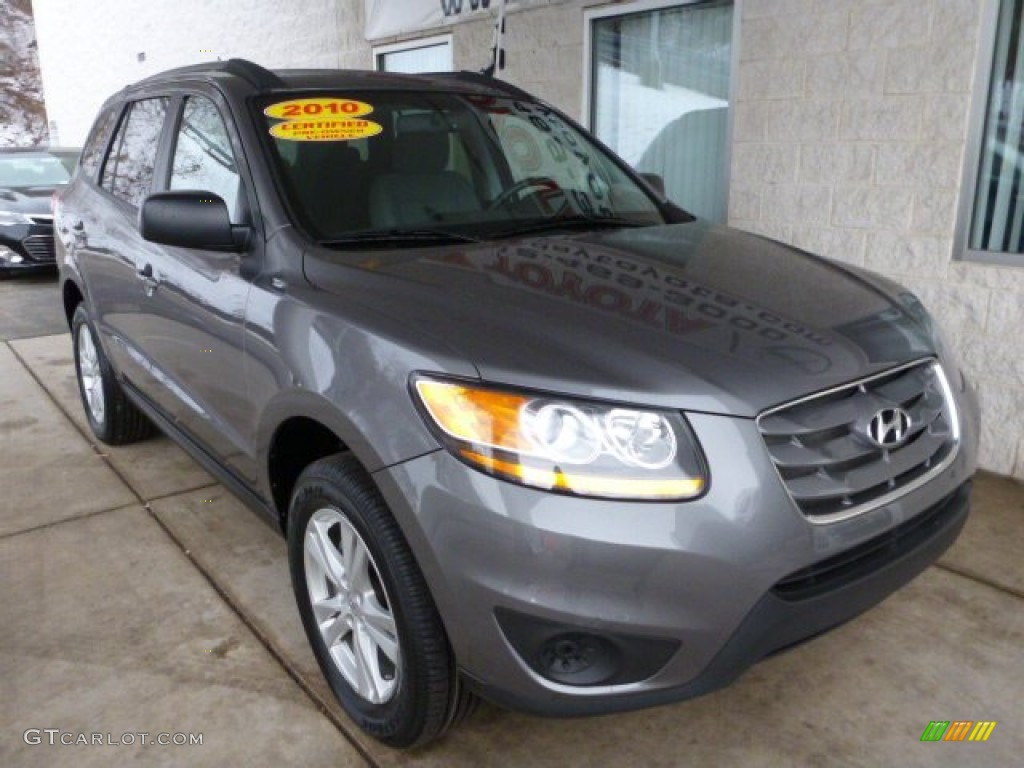 Harbor Gray Metallic 2010 Hyundai Santa Fe GLS 4WD Exterior Photo #77021252