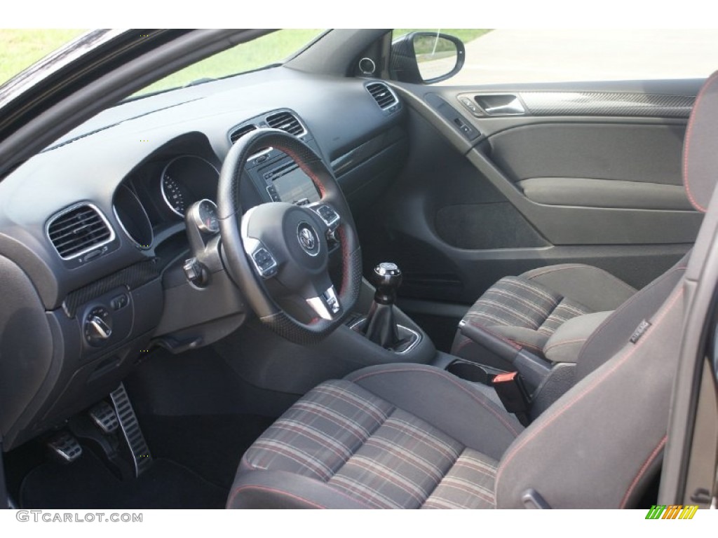 Interlagos Plaid Cloth Interior 2010 Volkswagen GTI 2 Door Photo #77022144