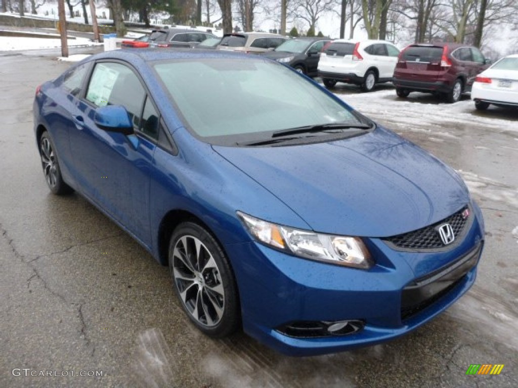 Dyno Blue Pearl 2013 Honda Civic Si Coupe Exterior Photo #77022429