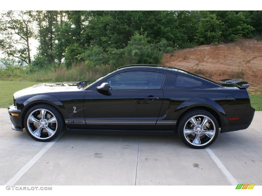 2007 Mustang Shelby GT500 Coupe - Black / Black Leather photo #2