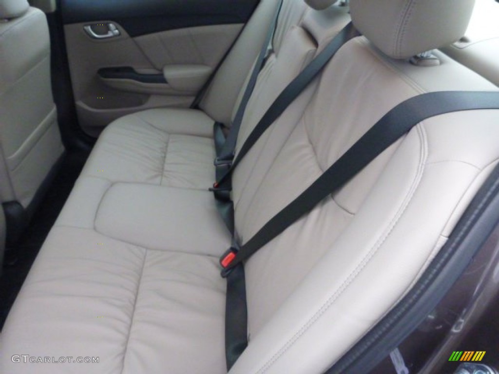 2013 Honda Civic EX-L Sedan Rear Seat Photo #77022966