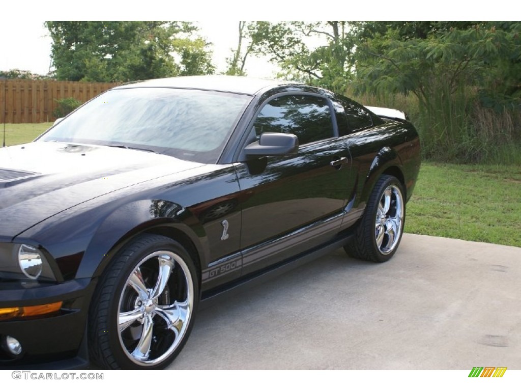 2007 Mustang Shelby GT500 Coupe - Black / Black Leather photo #8