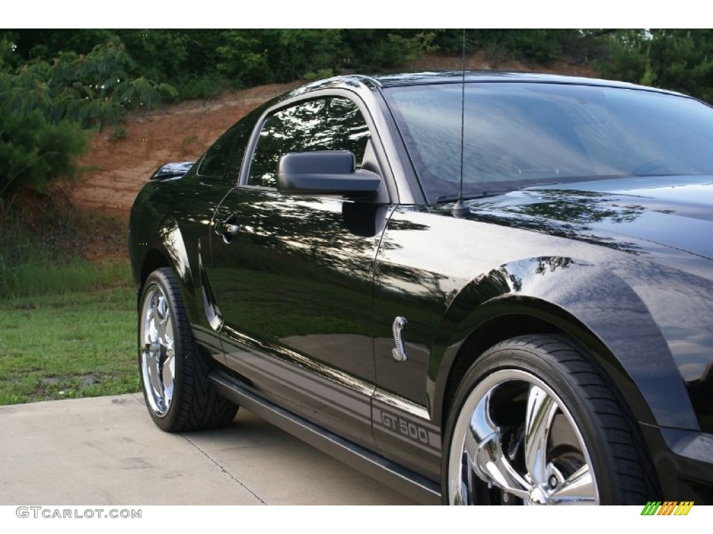 2007 Mustang Shelby GT500 Coupe - Black / Black Leather photo #9