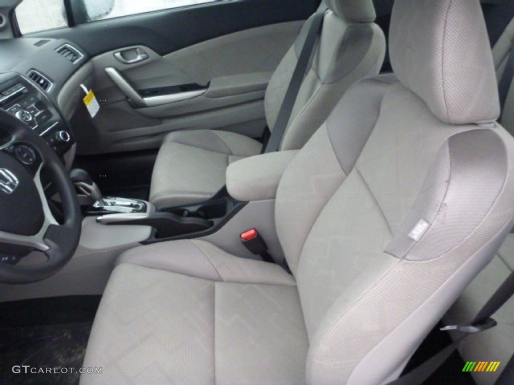 Gray Interior 2013 Honda Civic LX Coupe Photo #77023389