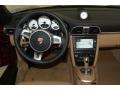 Black/Sand Beige 2011 Porsche 911 Turbo S Cabriolet Dashboard