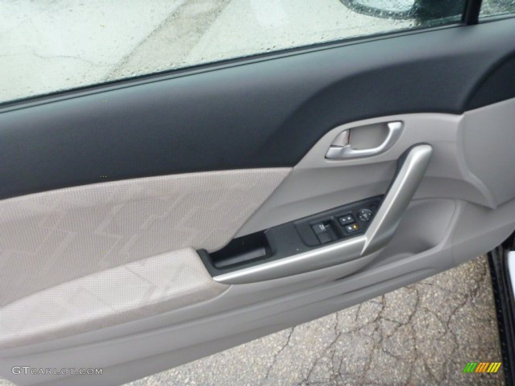 2013 Honda Civic LX Coupe Gray Door Panel Photo #77023464