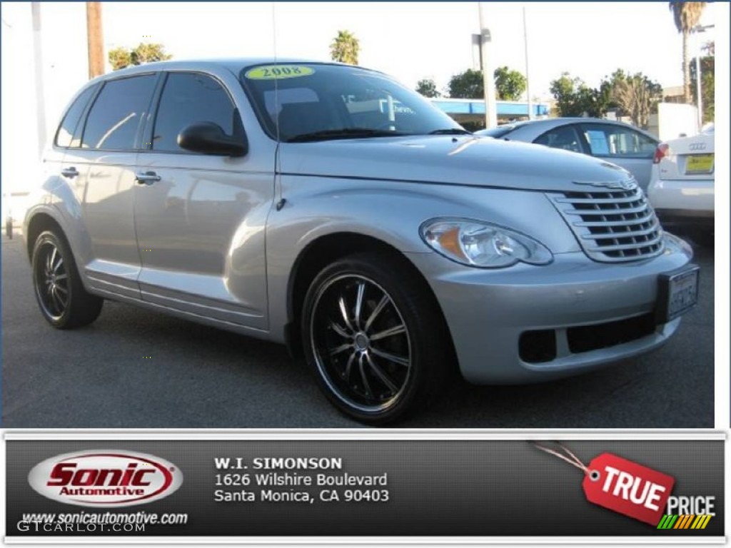 2008 PT Cruiser LX - Silver Steel Metallic / Pastel Slate Gray photo #1