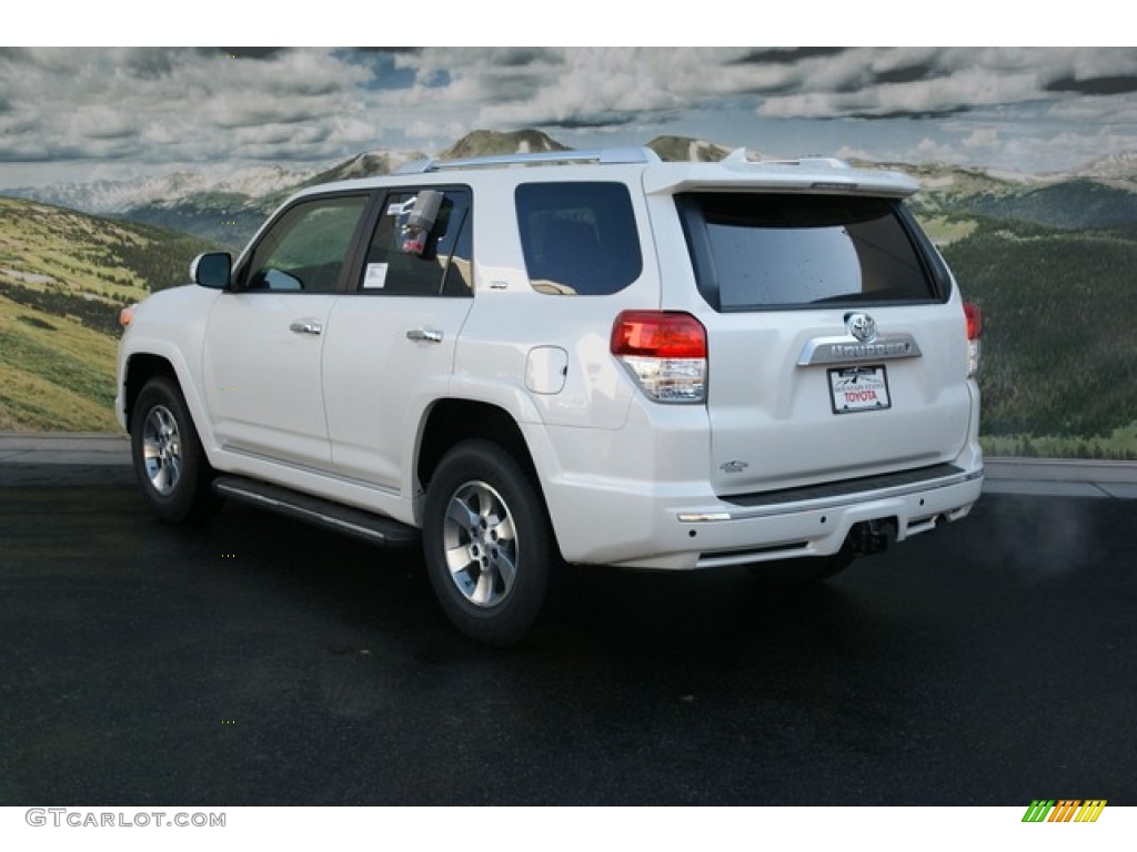 2013 4Runner SR5 4x4 - Blizzard White Pearl / Beige photo #2