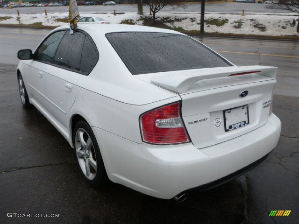 2005 Legacy 2.5 GT Limited Sedan - Satin White Pearl / Charcoal Black photo #3