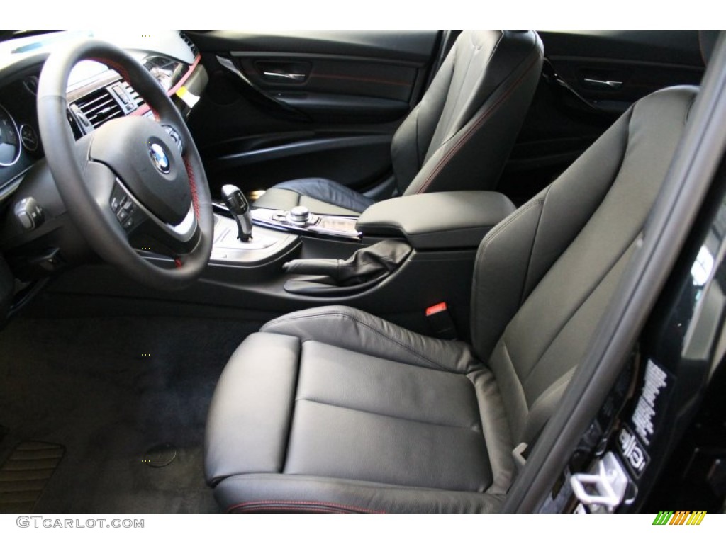 Black Interior 2013 BMW 3 Series 328i xDrive Sedan Photo #77024477