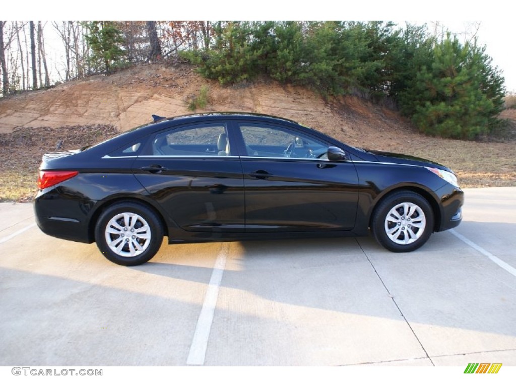 Midnight Black 2011 Hyundai Sonata GLS Exterior Photo #77024637