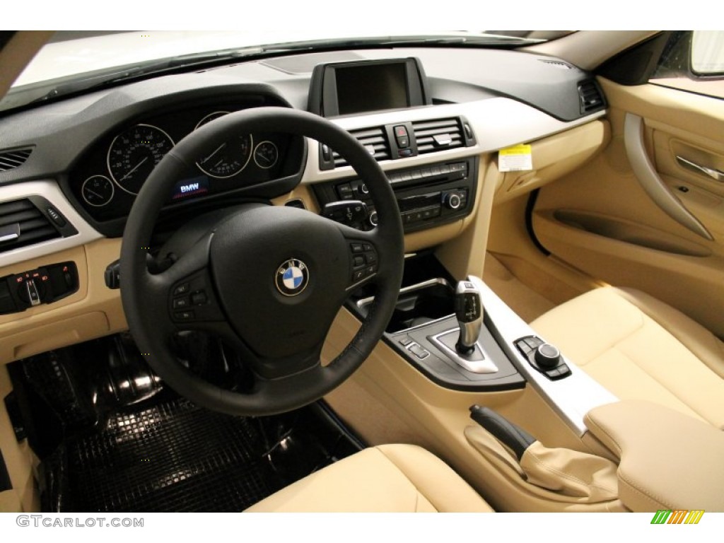 2013 3 Series 328i xDrive Sedan - Alpine White / Venetian Beige photo #8