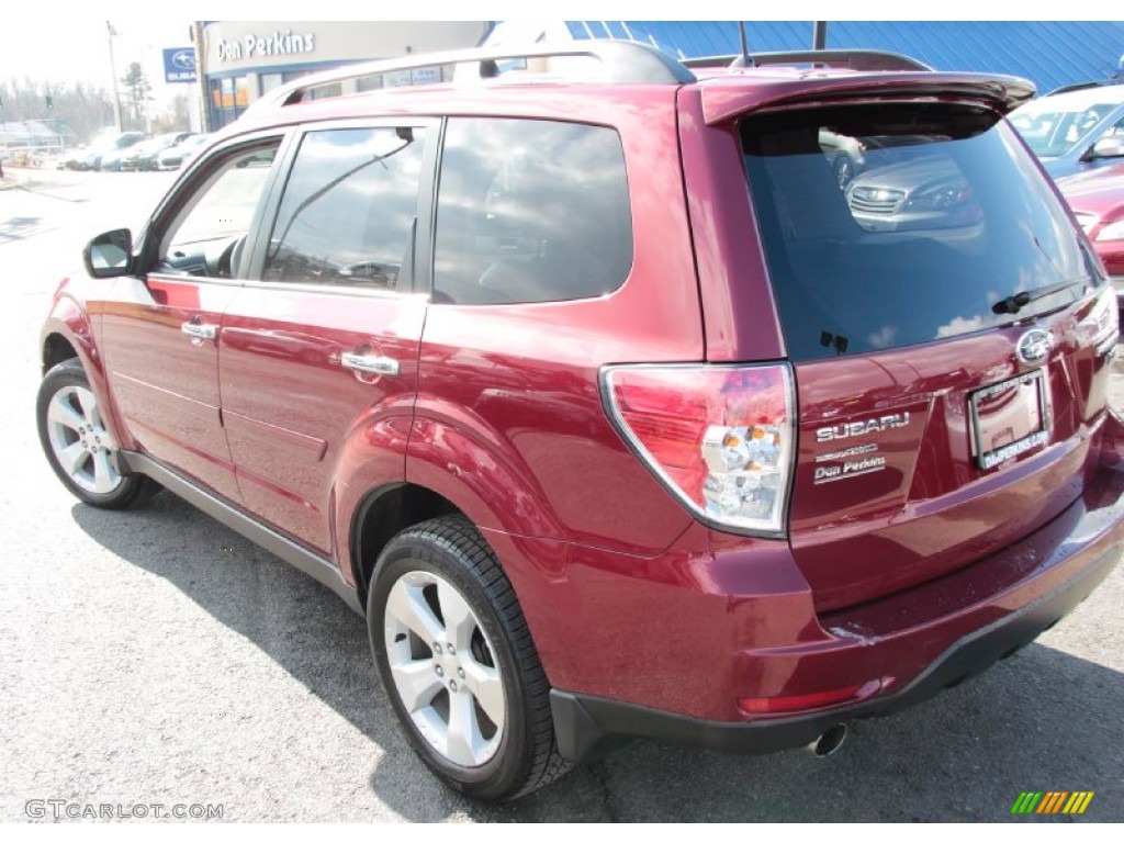 2010 Forester 2.5 XT Limited - Camellia Red Pearl / Black photo #10